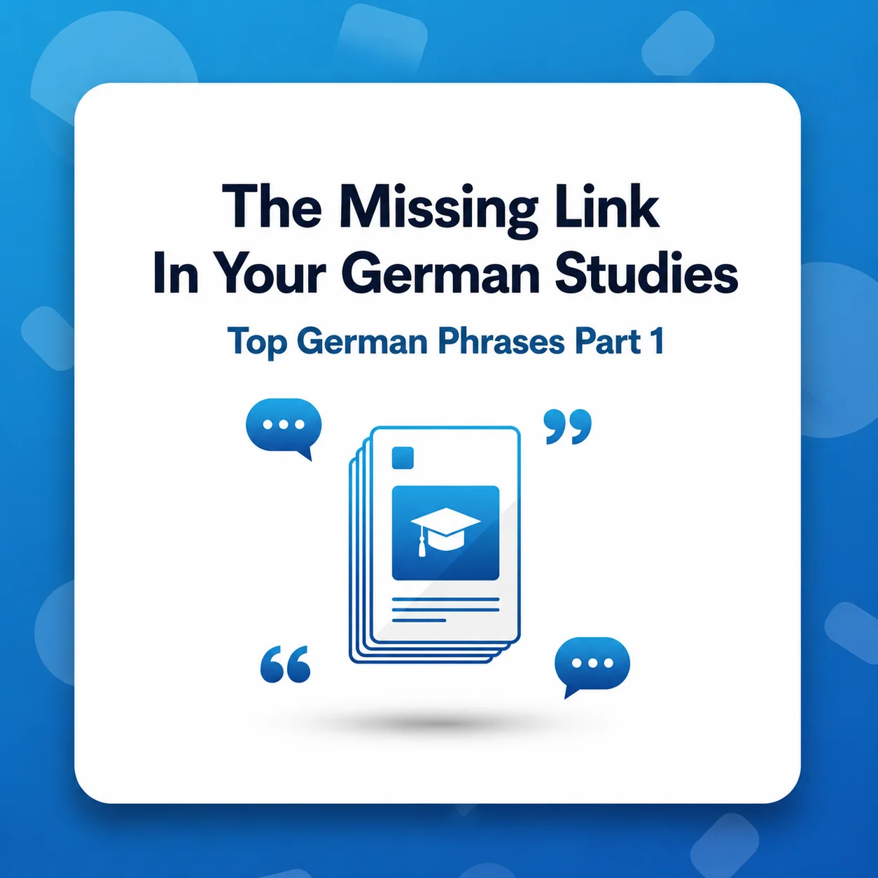 German flashcard deck cover